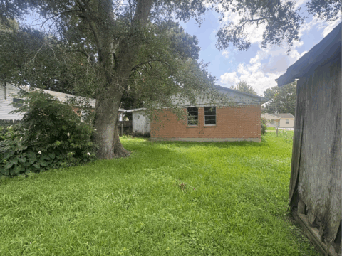 Backyard of home